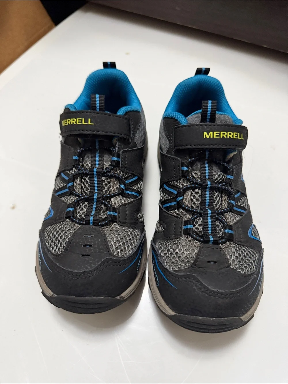 Merrell Kids Black and Blue Trail Sneakers